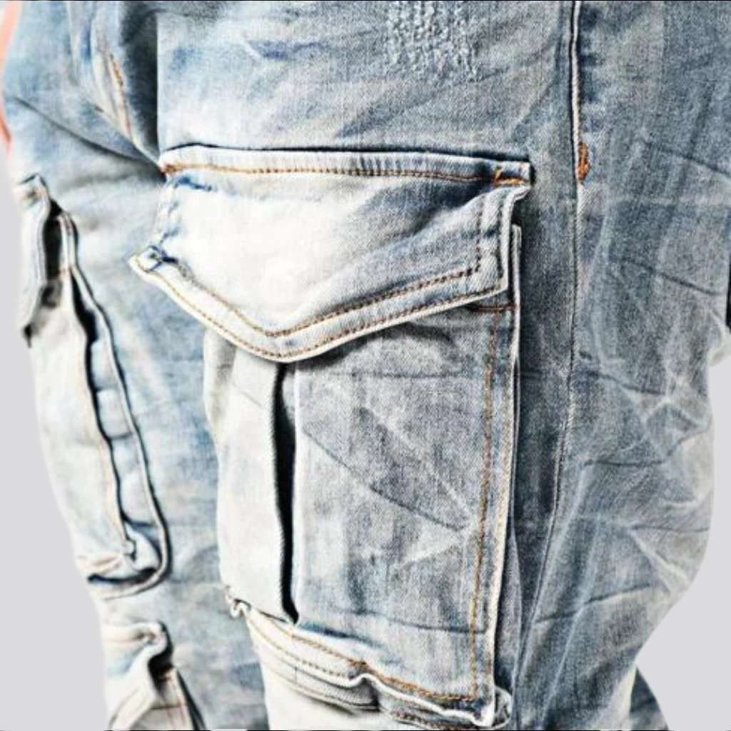 Mid-waist men jeans