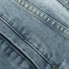 Street-Jeansjacke mit braunem Kragen für Herren