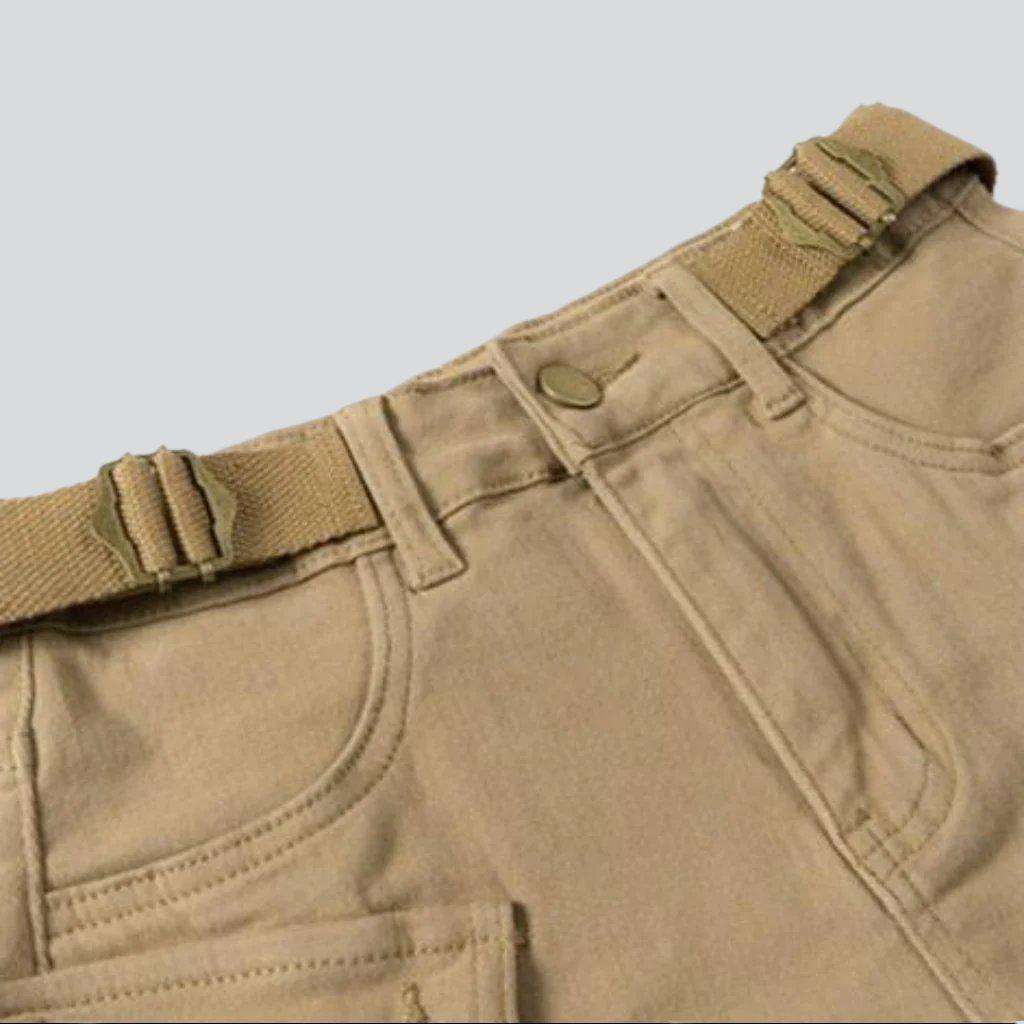 Jeansshorts in Cargo-Farben für Damen