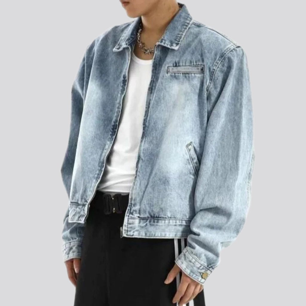 Oversized 90s men denim jacket