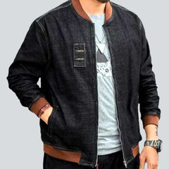 Bomber men jean jacket