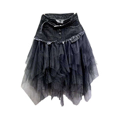 Fills midi fashion denim skirt