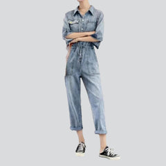Short-leg vintage women overall