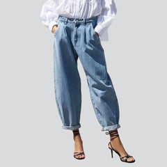 Short women baggy denim pants