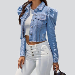 Short women jeans jacket