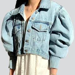 Short y2k women denim jacket