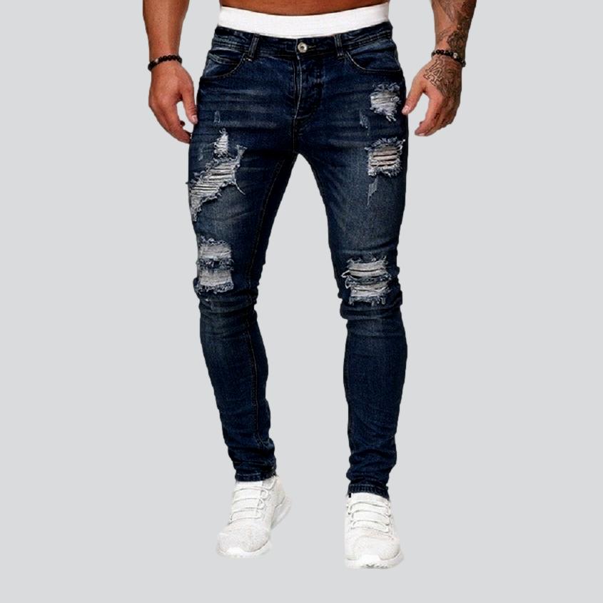 Men's Distressed Skinny Jeans