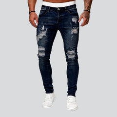 Skinny distressed jeans for men