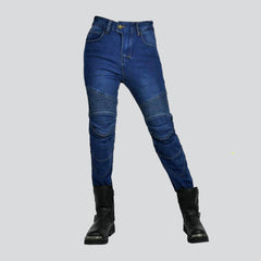 Skinny urban women biker jeans