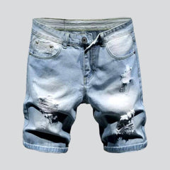 Schmale Jeans-Shorts für Herren