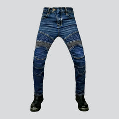 Slim men biker jeans