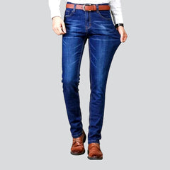 Slim whiskered jeans for men