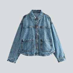 Street chore jeans jacket for women