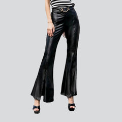 Street high-waist denim pants for women