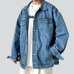 Street men jean jacket