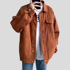 Chaqueta vaquera de gran tamaño para hombre estilo streetwear