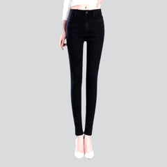 Stretchy monochrome jeans for ladies