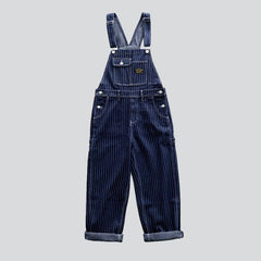 Striped baggy men denim dungaree