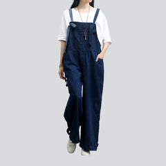 Stylish baggy women denim jumpsuit