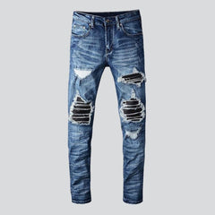 Stylish biker men jeans