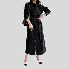 Stylish black women denim coat