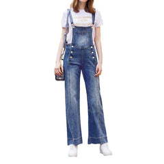 Weit geschnittener Jeans-Jumpsuit für Damen