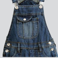 Short women denim romper