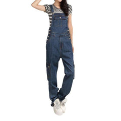 Flap pocket women denim dungaree