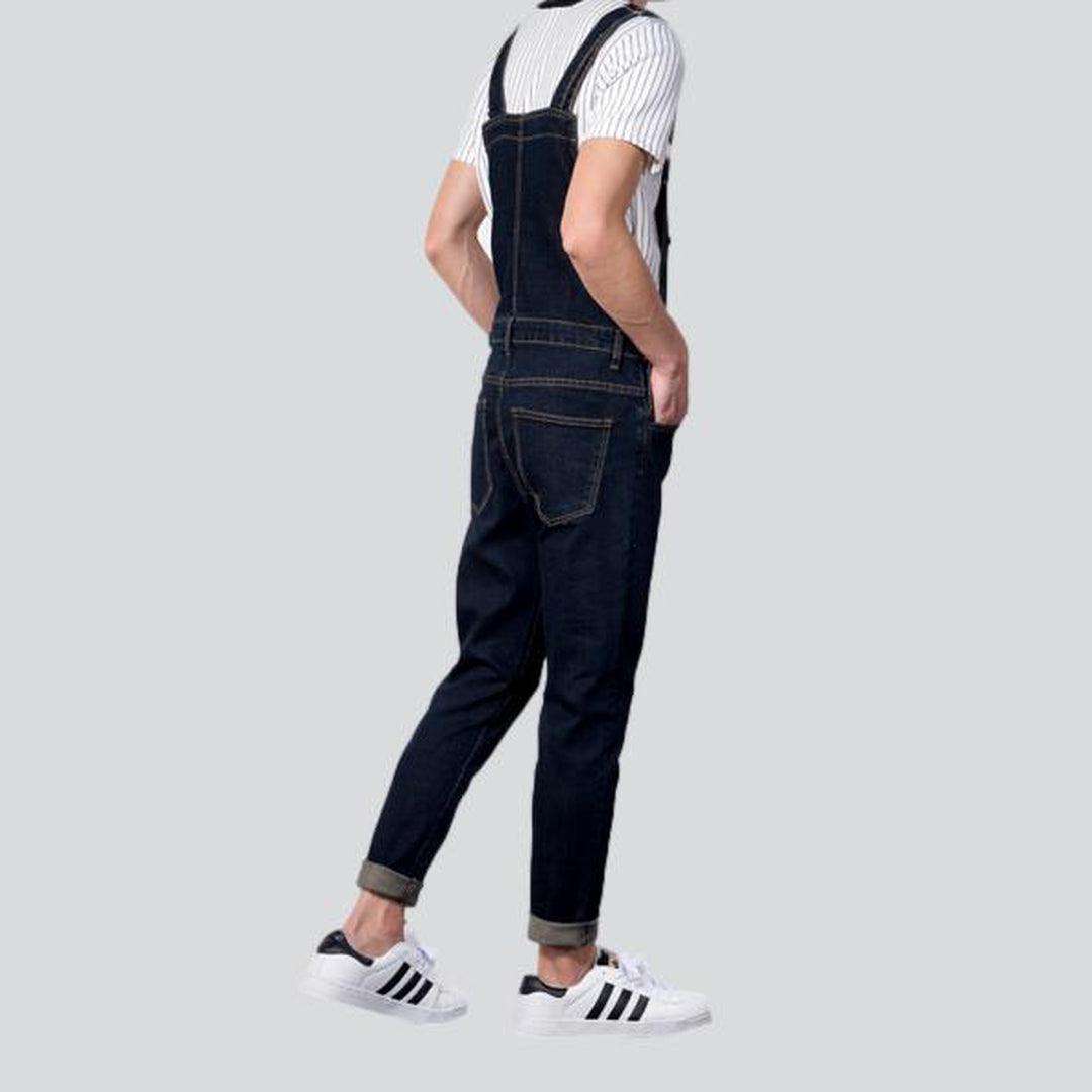 Dark blue men denim dungaree