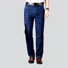 Thin business jeans for men