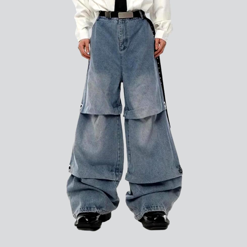 Trendy layered baggy denim pants – Rae Jeans