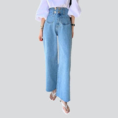 Ultra high waisted wide jeans