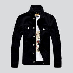 Urban schwarze Herren Jeansjacke