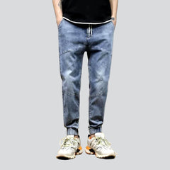 Urban denim joggers for men