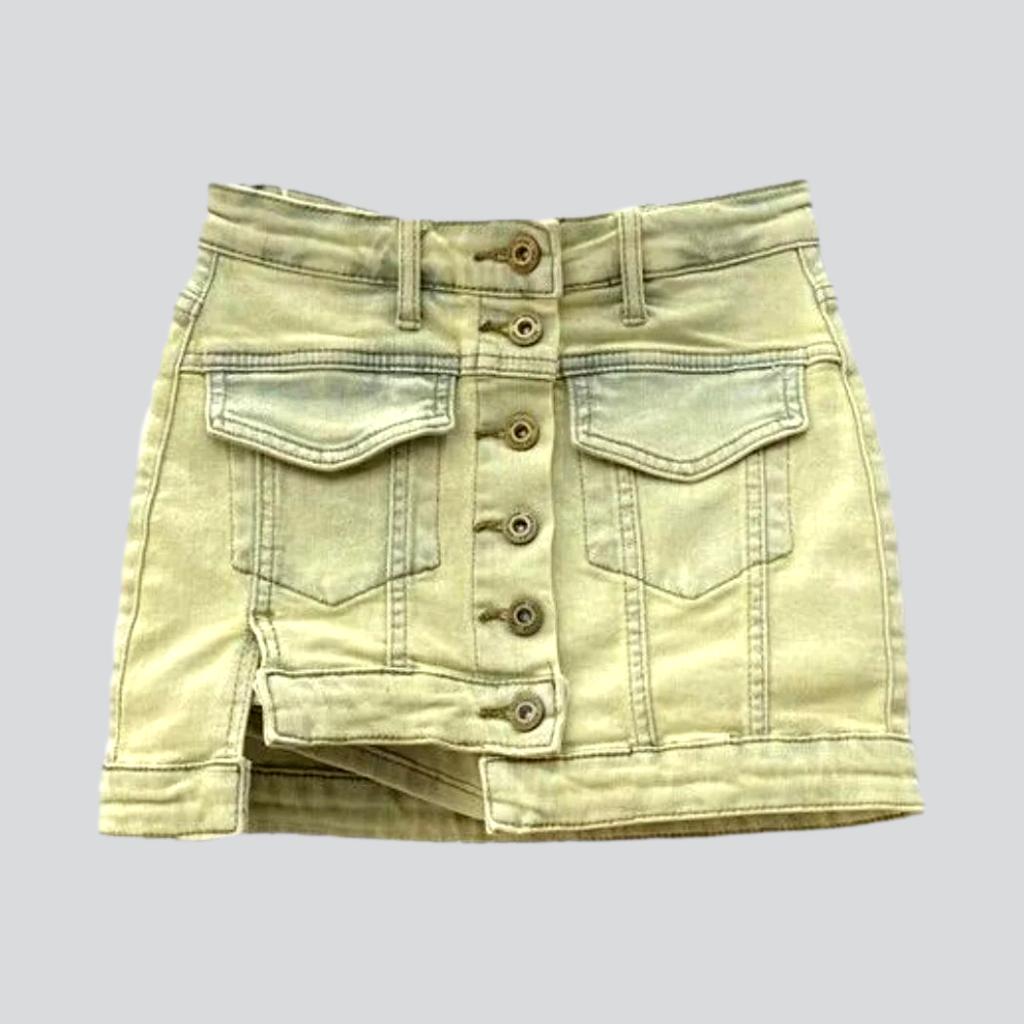 FOR A SECOND DENIM SKORT main image 0