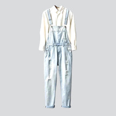 Vintage zerrissener Jeans-Overall für Herren