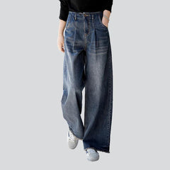 Vaqueros vintage de pierna ancha para mujer
