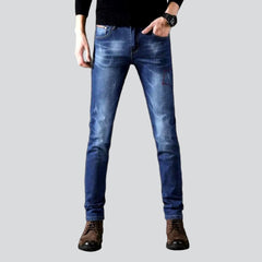 Whiskered skinny men jeans