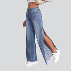 Wide-leg loose jeans for women