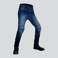 Winter waterproof men biker jeans