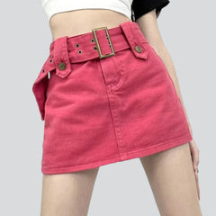 Women denim skirt