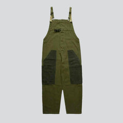 Workwear khaki men denim dungaree