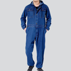 Workwear men blue jeans overall