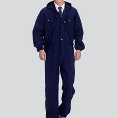 Workwear navy men denim overall