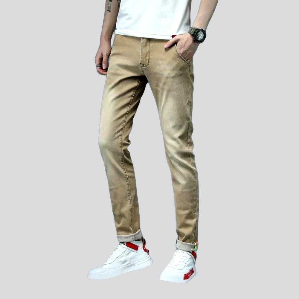 Slim color jeans for men