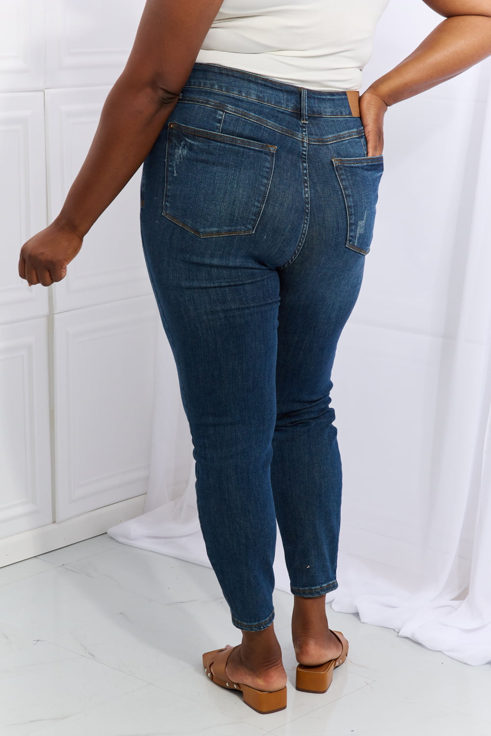 Judy Blue Emily Full Size High Waisted Tummy Control Skinny Jeans