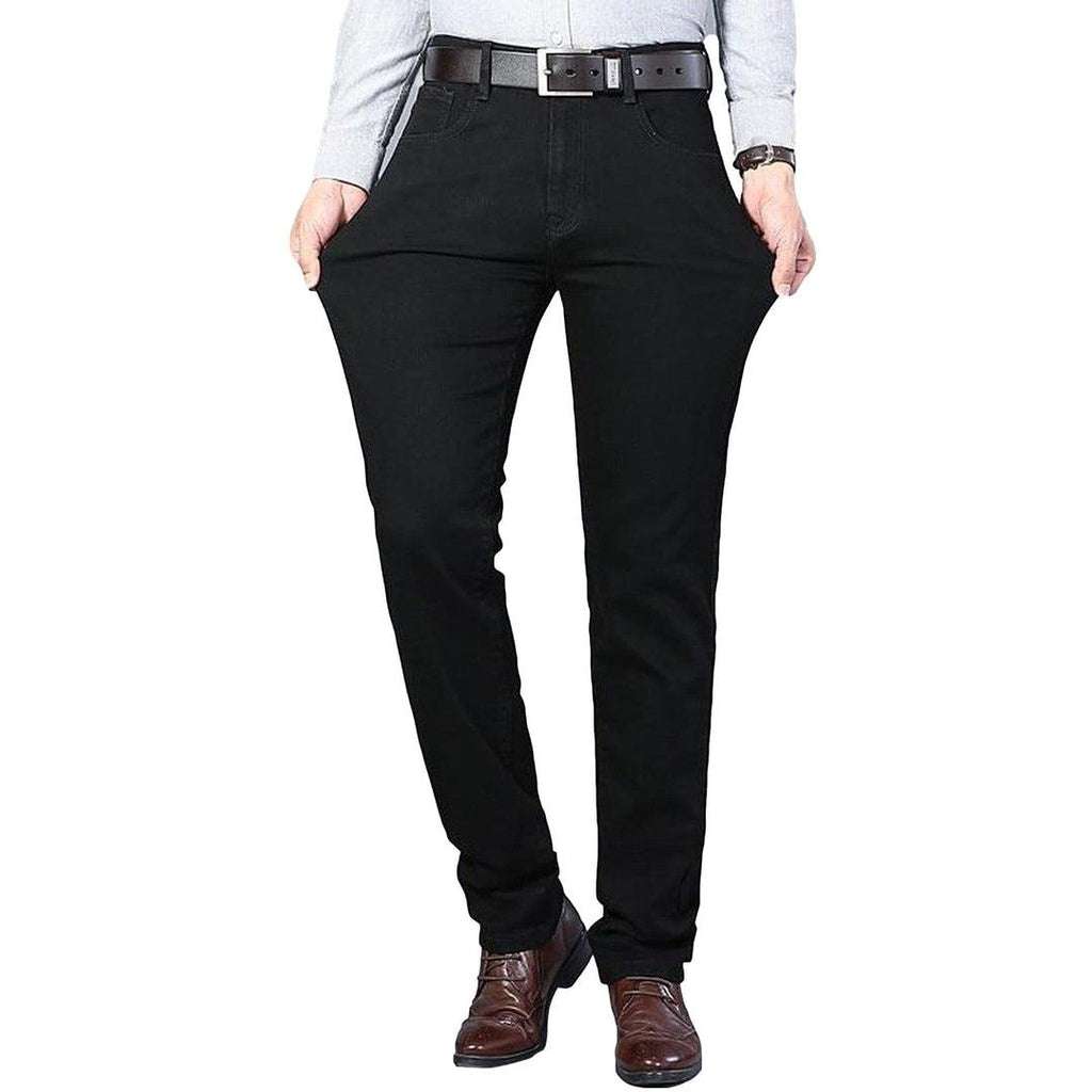 Black regular men jeans