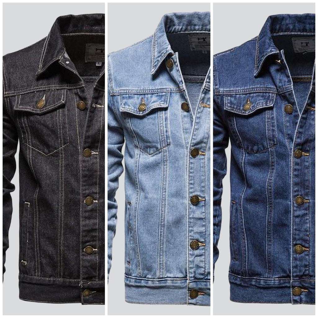 Classic regular men jeans jacket