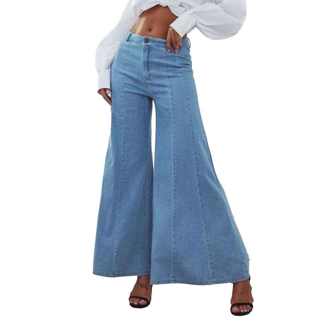 Culotte denim pants for women