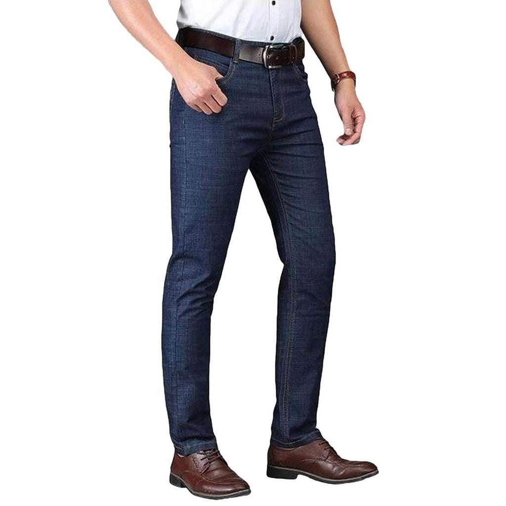 Dunkelblaue Slim Fit-Jeans